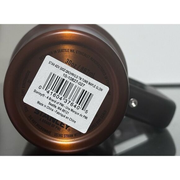 Stanley Quencher H2.0 FlowState 30oz Tumbler, MAPLE GLOW - Picture 4 of 4